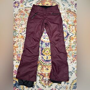 Rossignol Burgundy Colored Ski Snowboarding classic pants size Small
